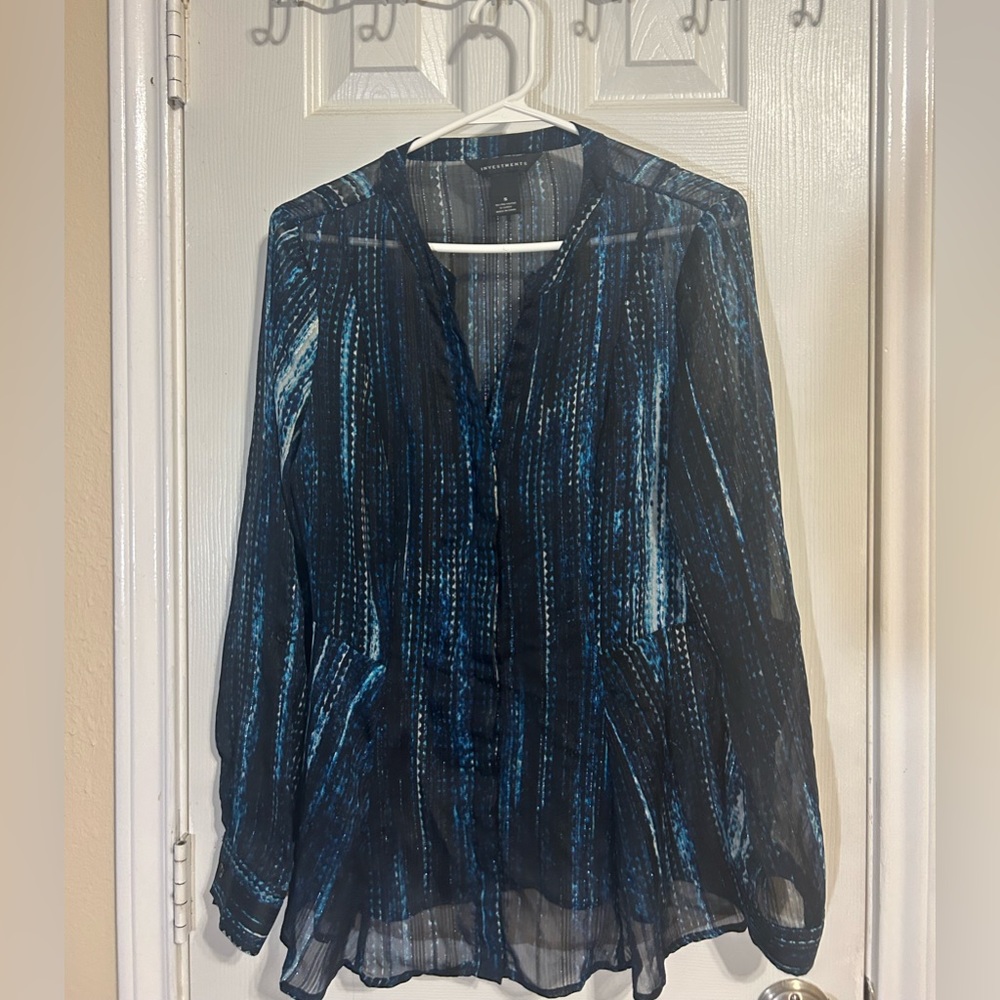 Navy blue blouse